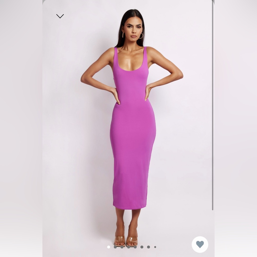 Pink Meshki Midi Dress